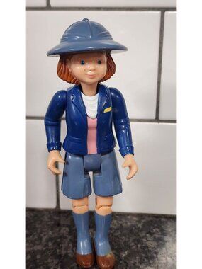 95 FISHER PRICE DREAM DOLLHOUSE FEMALE POSTAL WORKER MAIL CARRIER FIGURE